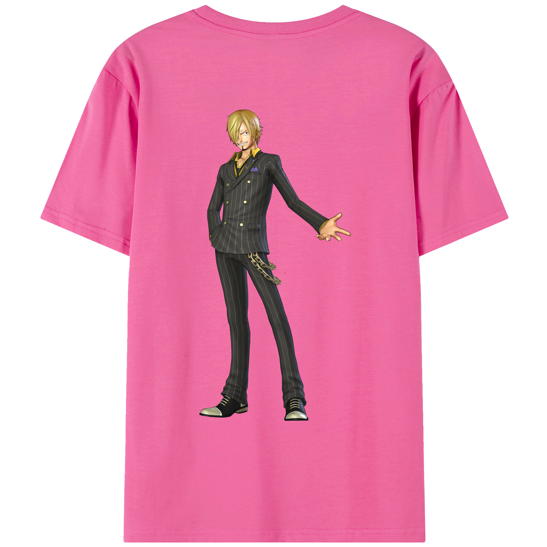 （画像用） ワンピース サンジ ONE PIECE Sanji レディース半袖Tシャツ(バックプリント)